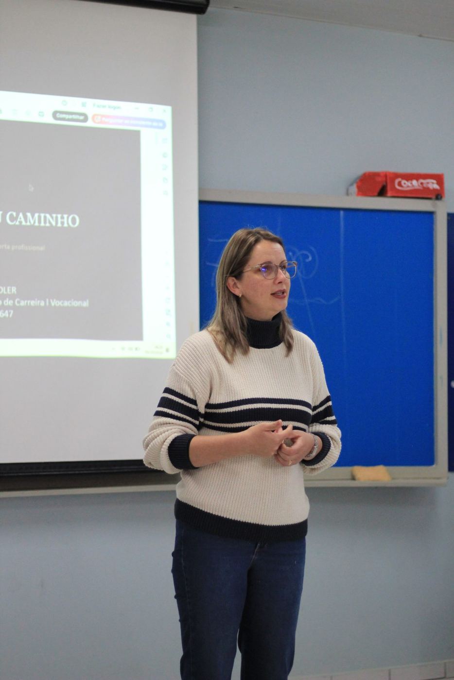 Palestra Descobrindo Meu Caminho com o 9º ano do Colégio Global