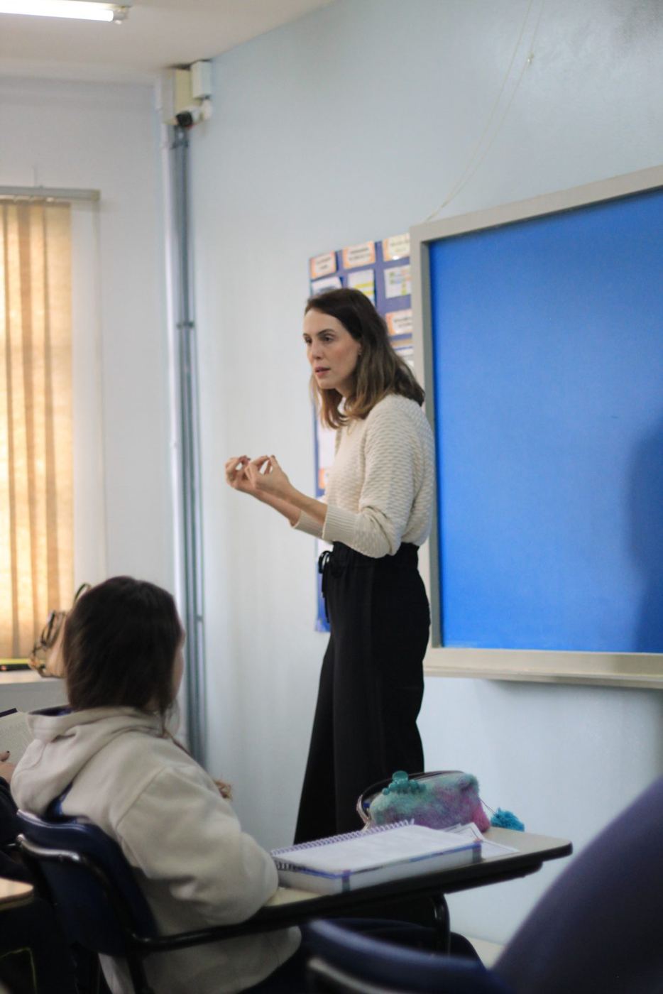 Palestra da promotora Dra. Gabriela Arenhart para o Terceirão do Colégio Global